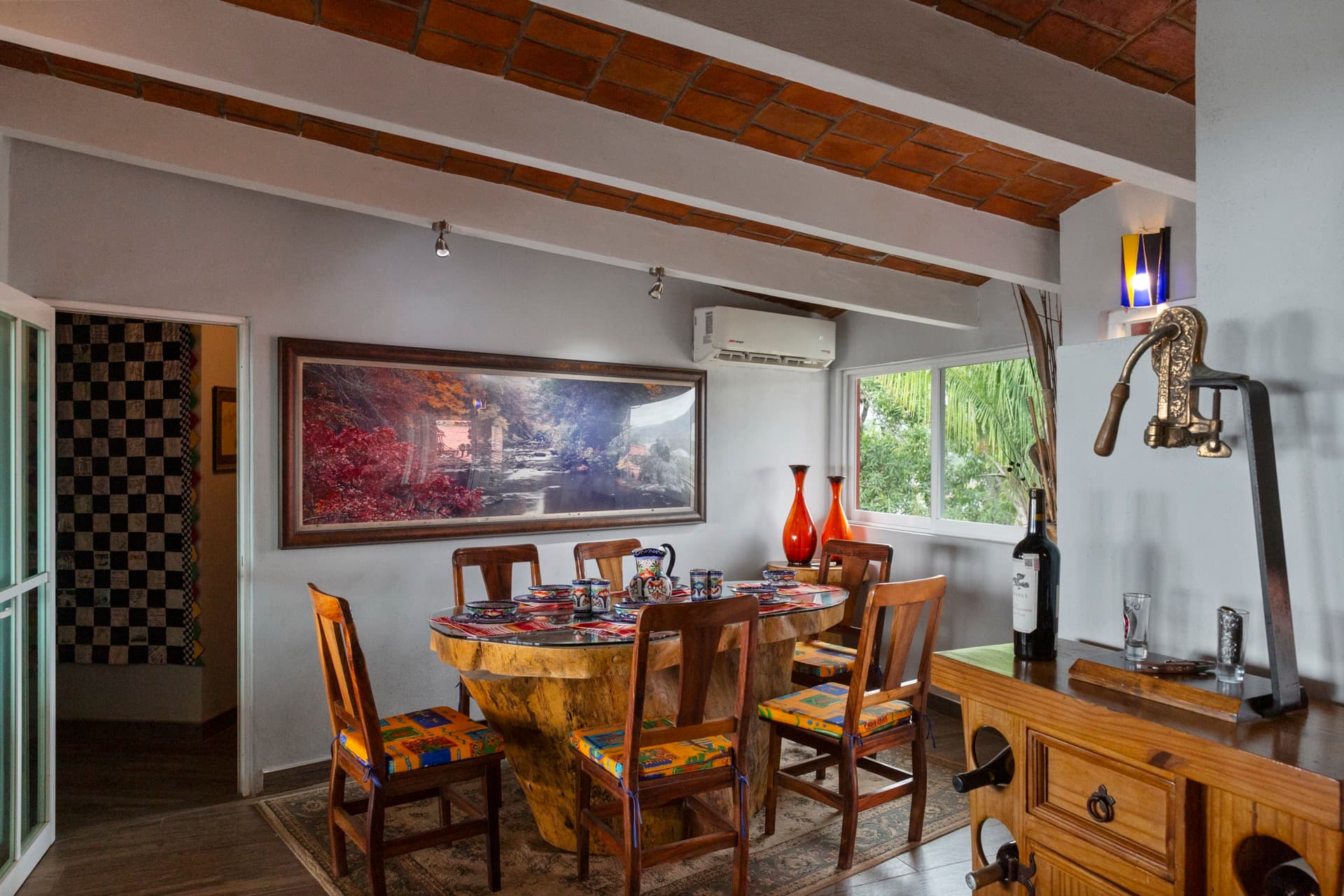 Mountain vista from upper terrace