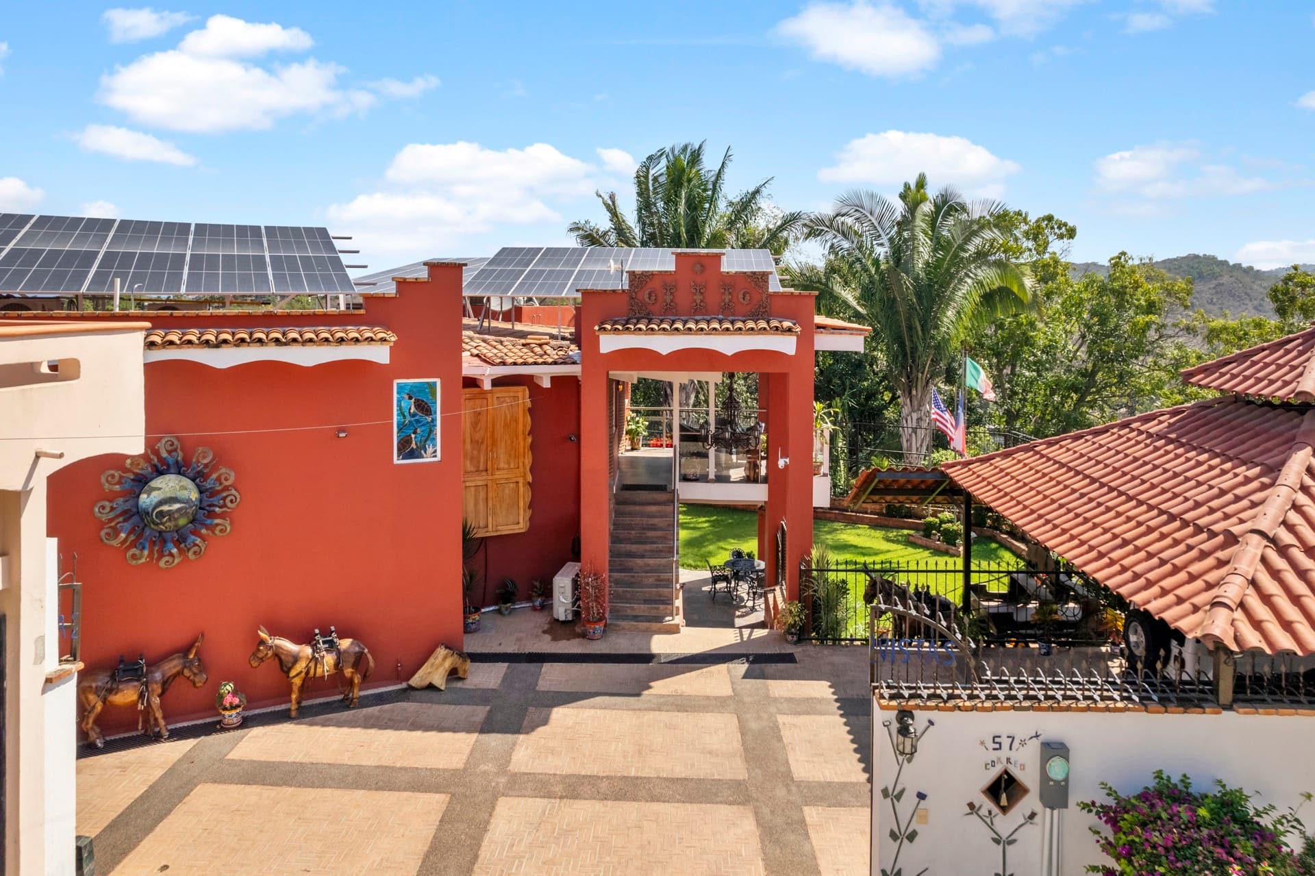 Drone view of property location in La Peñita hills